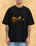 Guitar Relaxation Music Cotton T-Shirt Billien LLC 