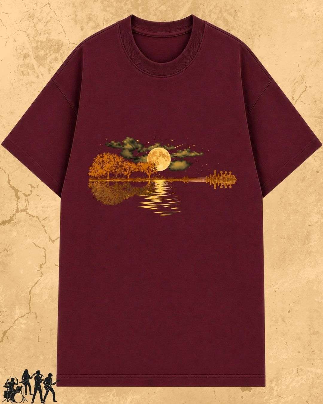 Guitar Relaxation Music Cotton T-Shirt Billien LLC 