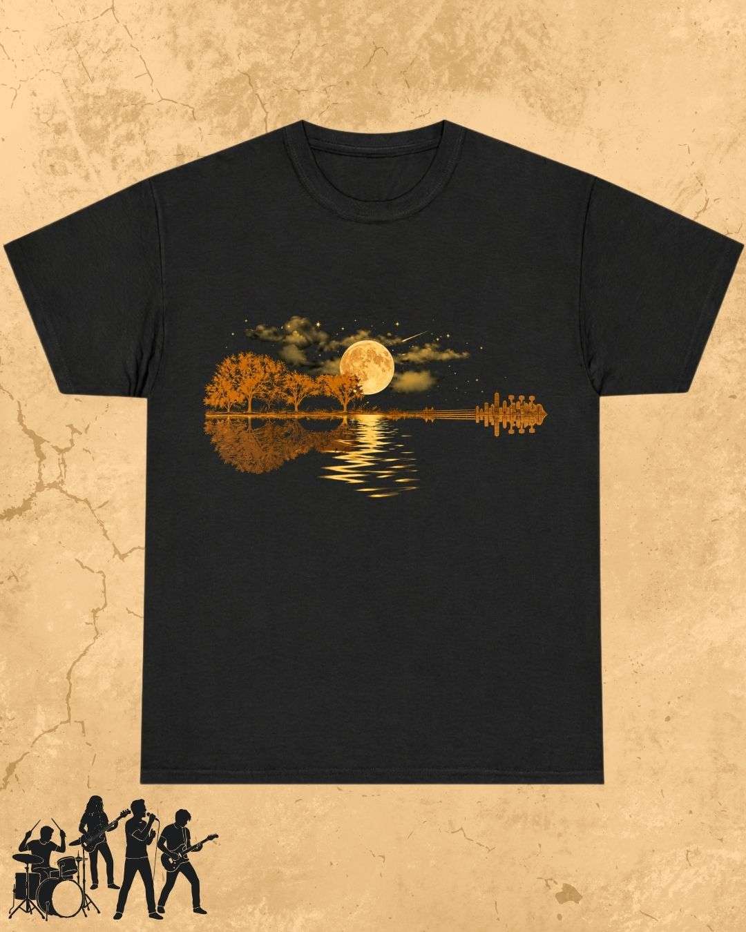 Guitar Relaxation Music Cotton T-Shirt Billien LLC 