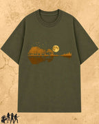 Guitar Relaxation Music Cotton T-Shirt Billien LLC 