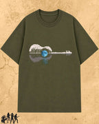 Guitar Relaxation Music Cotton T-Shirt Billien LLC 