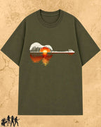 Guitar Relaxation Music Cotton T-Shirt Billien LLC 