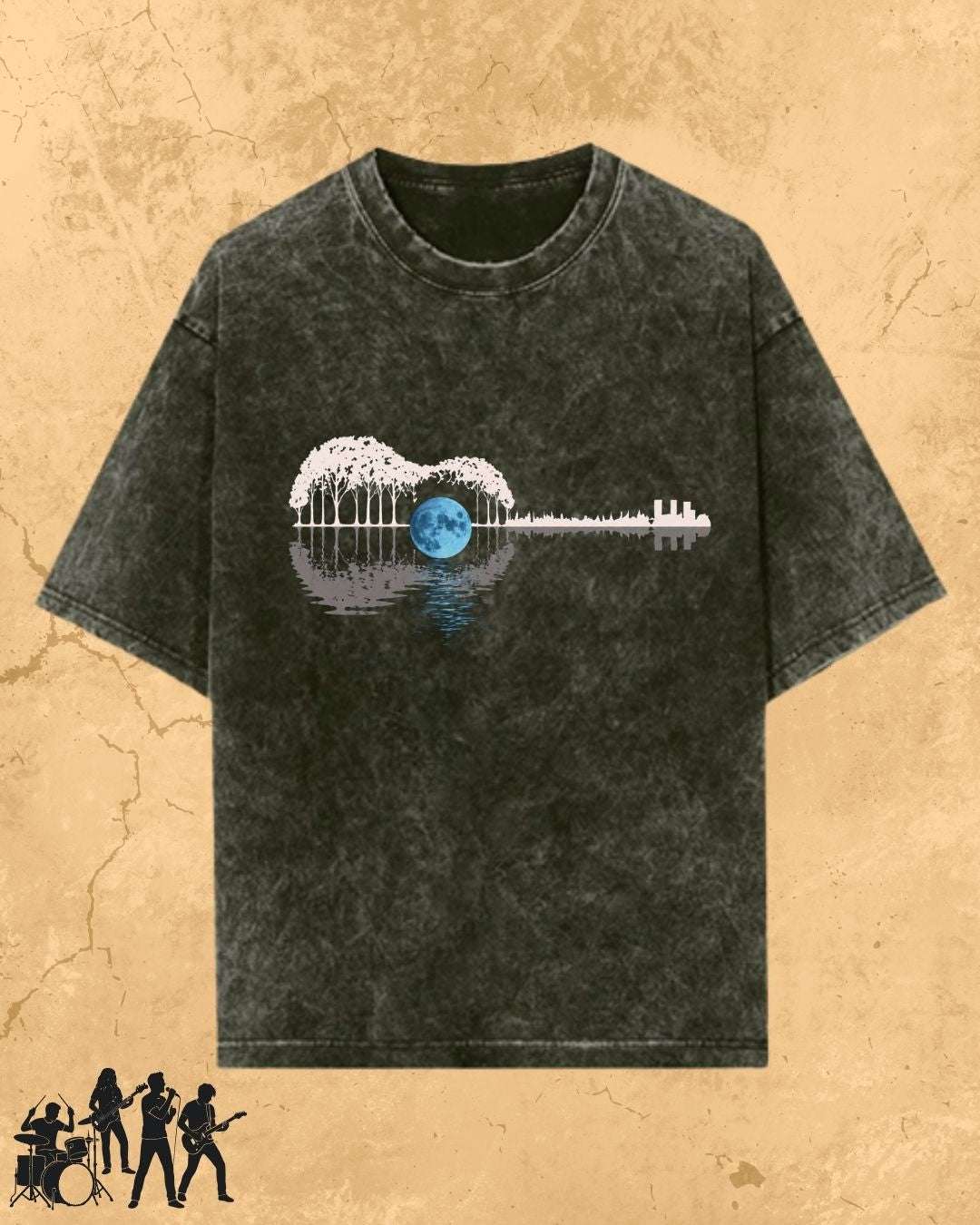 Guitar Relaxation Music Cotton T-Shirt Billien LLC 