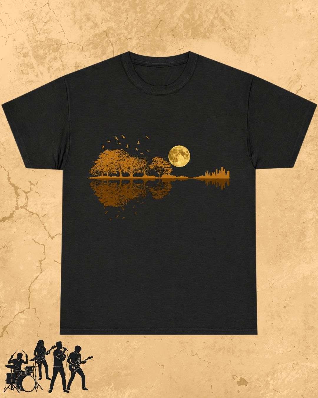 Guitar Relaxation Music Cotton T-Shirt Billien LLC 