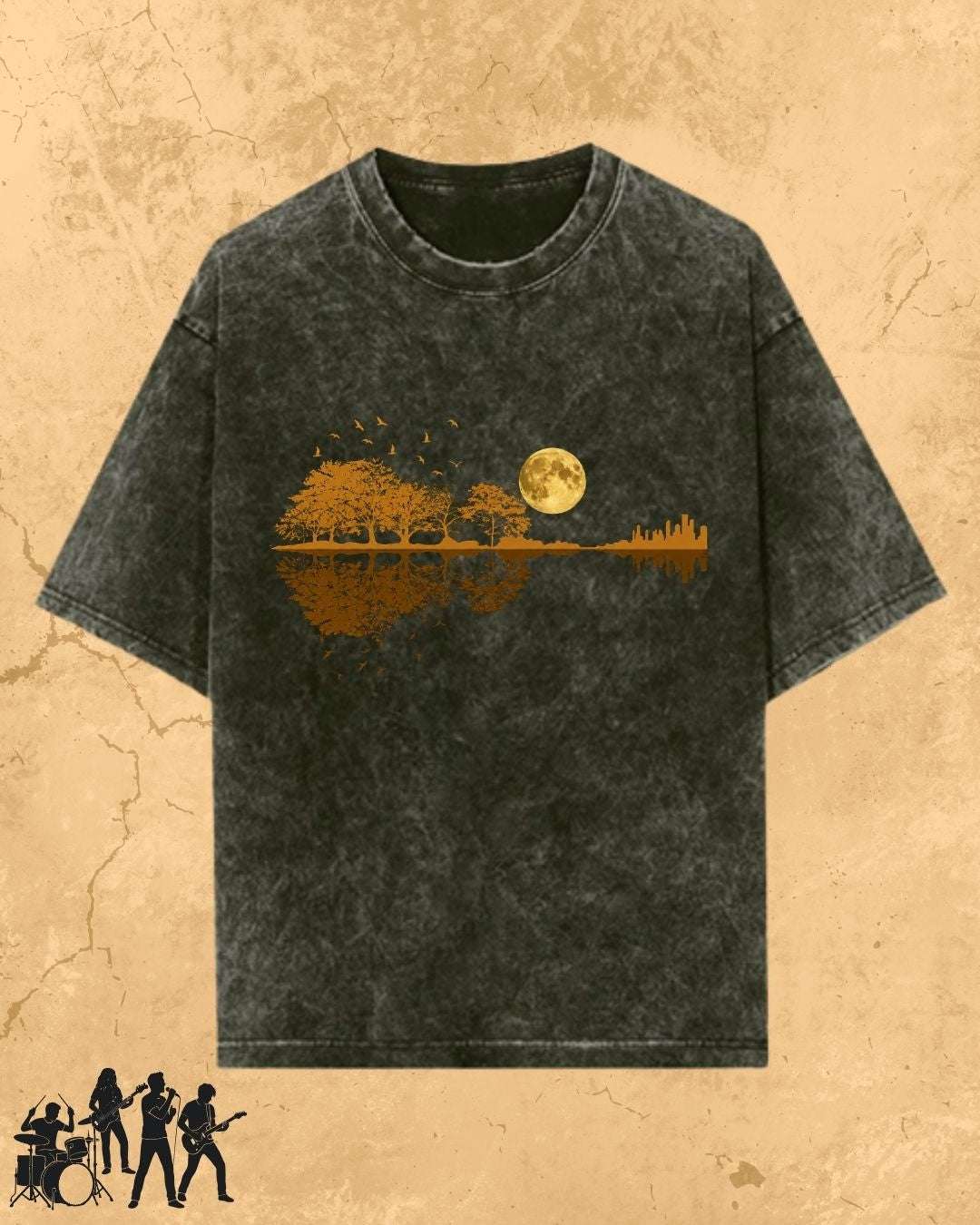 Guitar Relaxation Music Cotton T-Shirt Billien LLC 