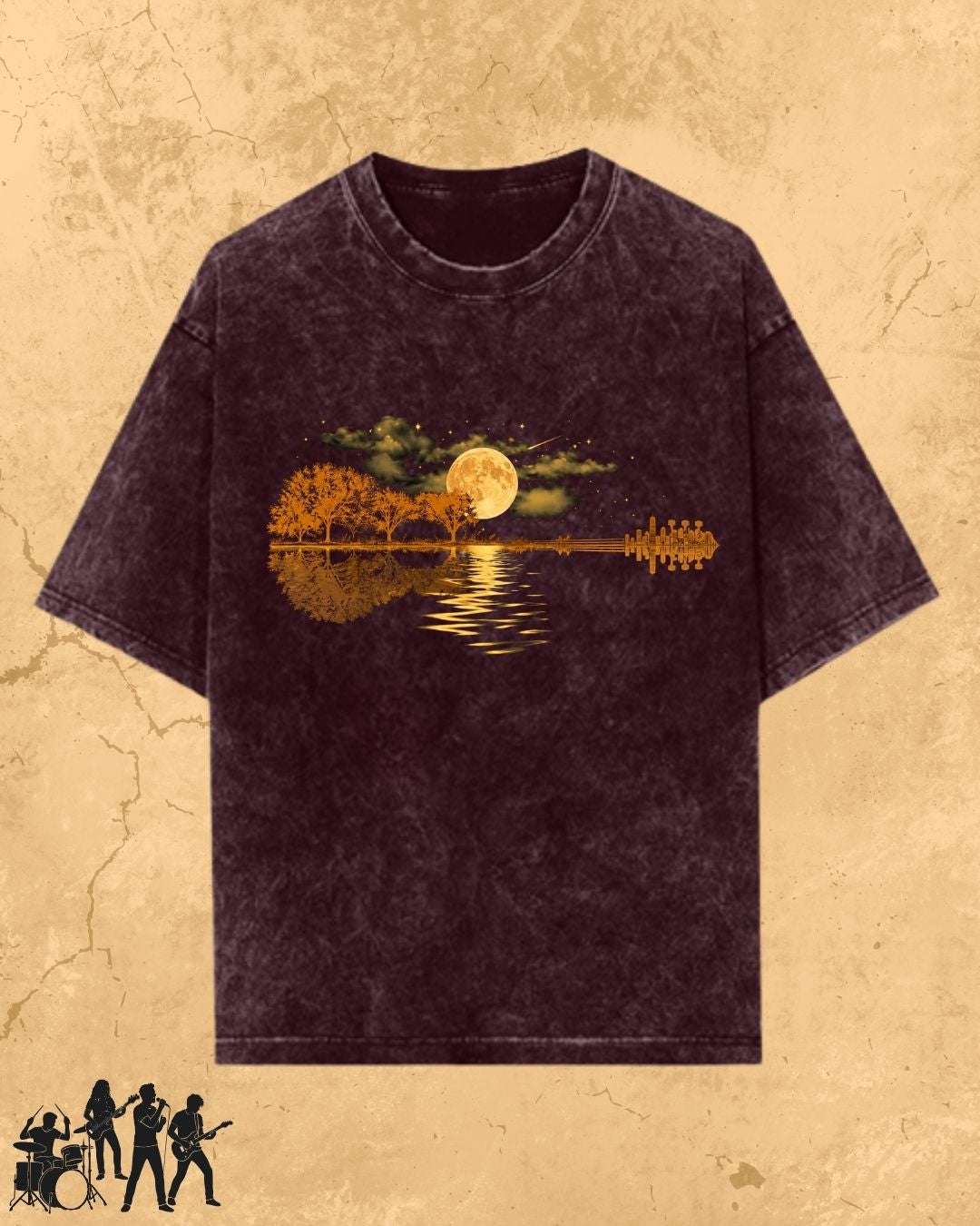 Guitar Relaxation Music Cotton T-Shirt Billien LLC 