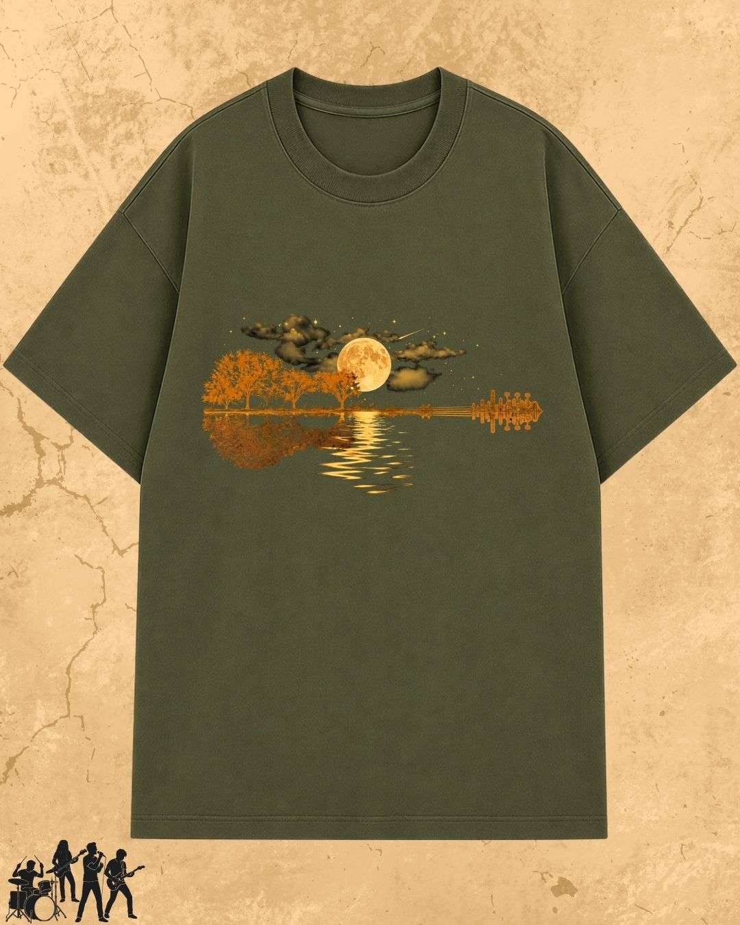 Guitar Relaxation Music Cotton T-Shirt Billien LLC 
