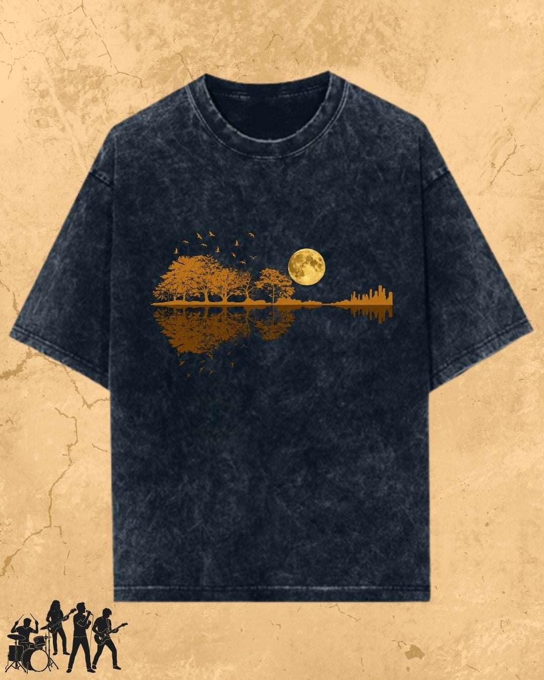Guitar Relaxation Music Cotton T-Shirt Billien LLC 