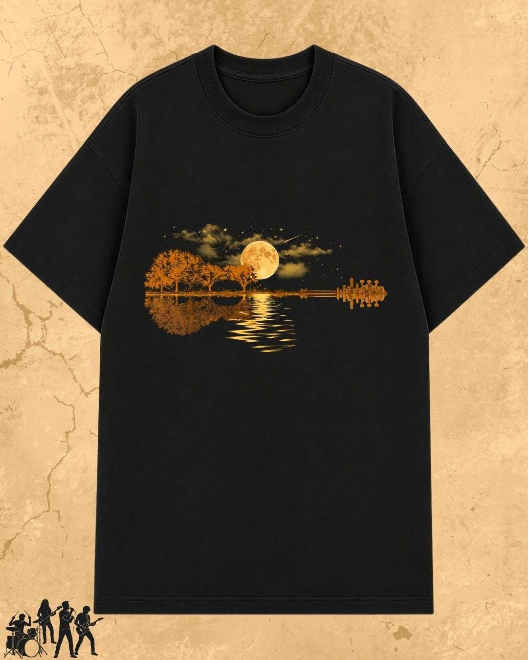 Guitar Relaxation Music Cotton T-Shirt Billien LLC 