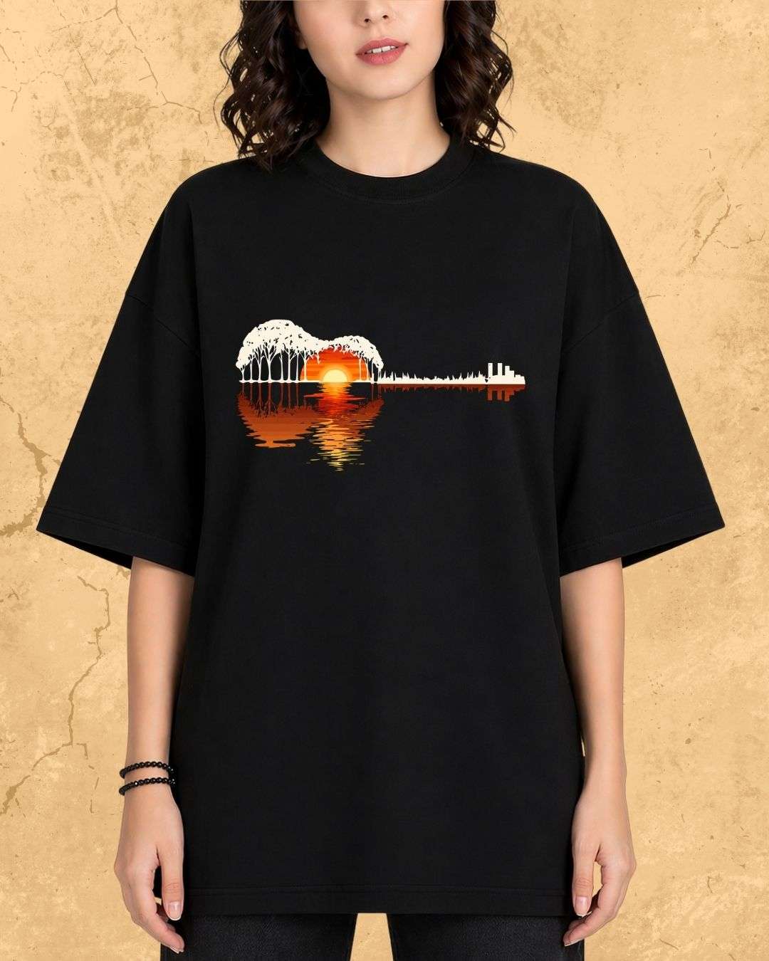 Guitar Relaxation Music Cotton T-Shirt Billien LLC 