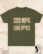 Happiness In Travel Cotton Tshirt Swiftsoul