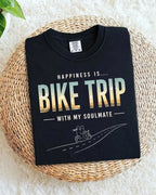 Happiness In Travel Cotton Tshirt Swiftsoul