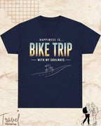 Happiness In Travel Cotton Tshirt Swiftsoul