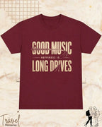 Happiness In Travel Cotton Tshirt Swiftsoul