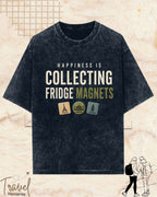 Happiness Is Travel Cotton Tshirt Billien LLC 