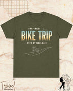 Happiness Is Travel Cotton Tshirt Swiftsoul 