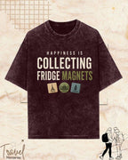 Happiness Is Travel Cotton Tshirt Swiftsoul 