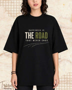 Happiness Is Travel Cotton Tshirt Swiftsoul 