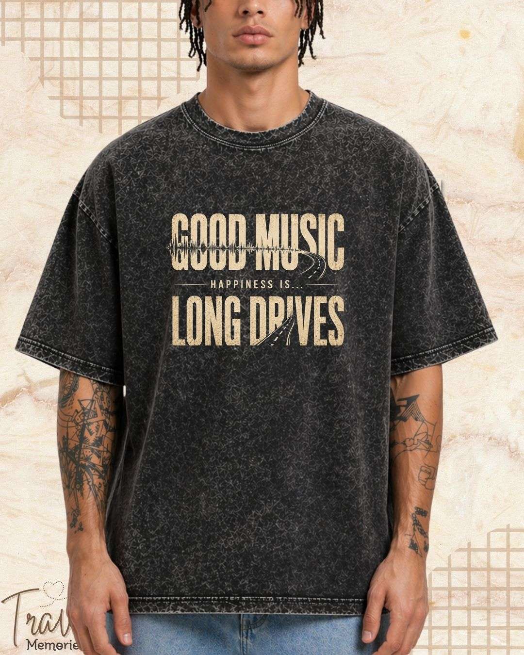Happiness Is Travel Cotton Tshirt Swiftsoul 