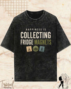 Happiness Is Travel Cotton Tshirt Swiftsoul 