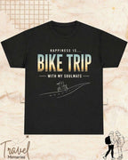 Happiness Is Travel Cotton Tshirt Swiftsoul 