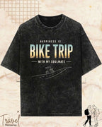 Happiness Is Travel Cotton Tshirt