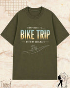Happiness Is Travel Cotton Tshirt Swiftsoul 