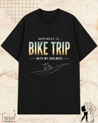 Happiness Is Travel Cotton Tshirt Swiftsoul 