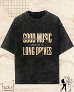 Happiness Is Travel Cotton Tshirt Swiftsoul 