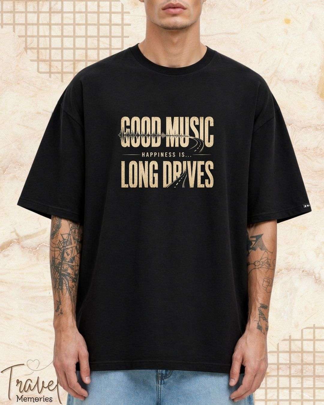 Happiness Is Travel Cotton Tshirt Swiftsoul 