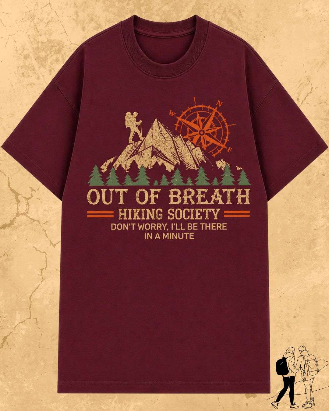 Hiking Cotton Tshirt Billien LLC 