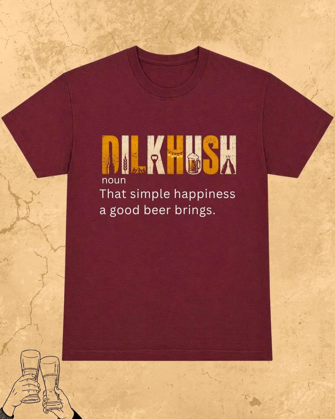 Hinglish Beer Dictionary Cotton Tshirt Billien LLC 