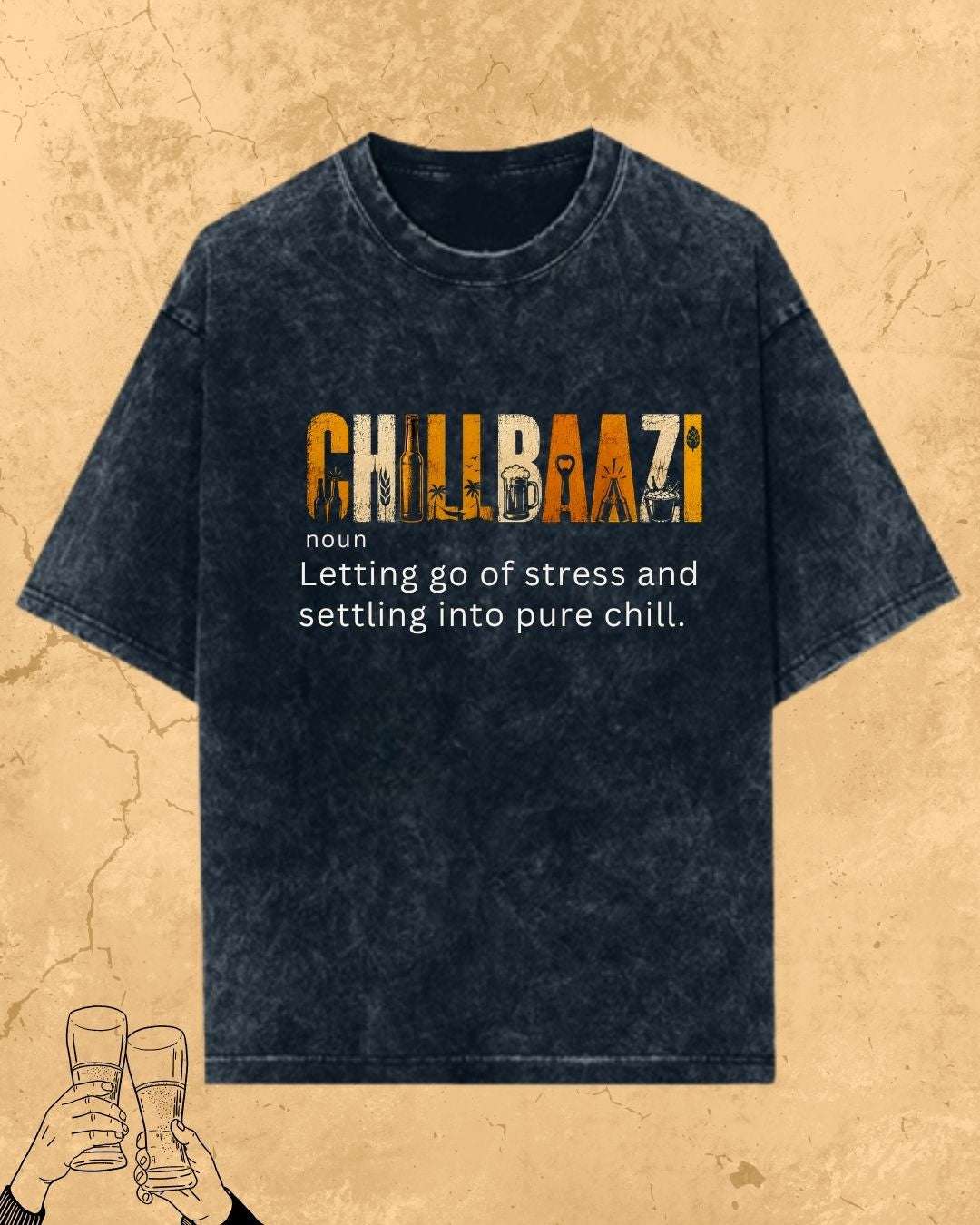 Hinglish Beer Dictionary Cotton Tshirt Billien LLC 
