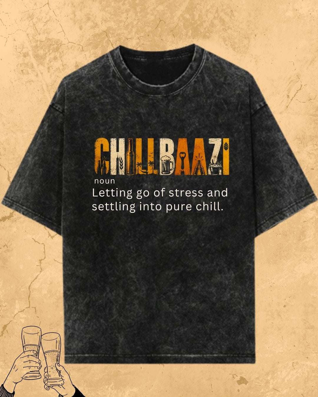 Hinglish Beer Dictionary Cotton Tshirt Billien LLC 