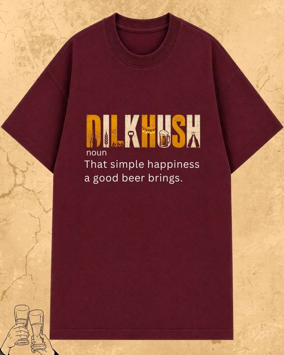 Hinglish Beer Dictionary Cotton Tshirt Billien LLC 