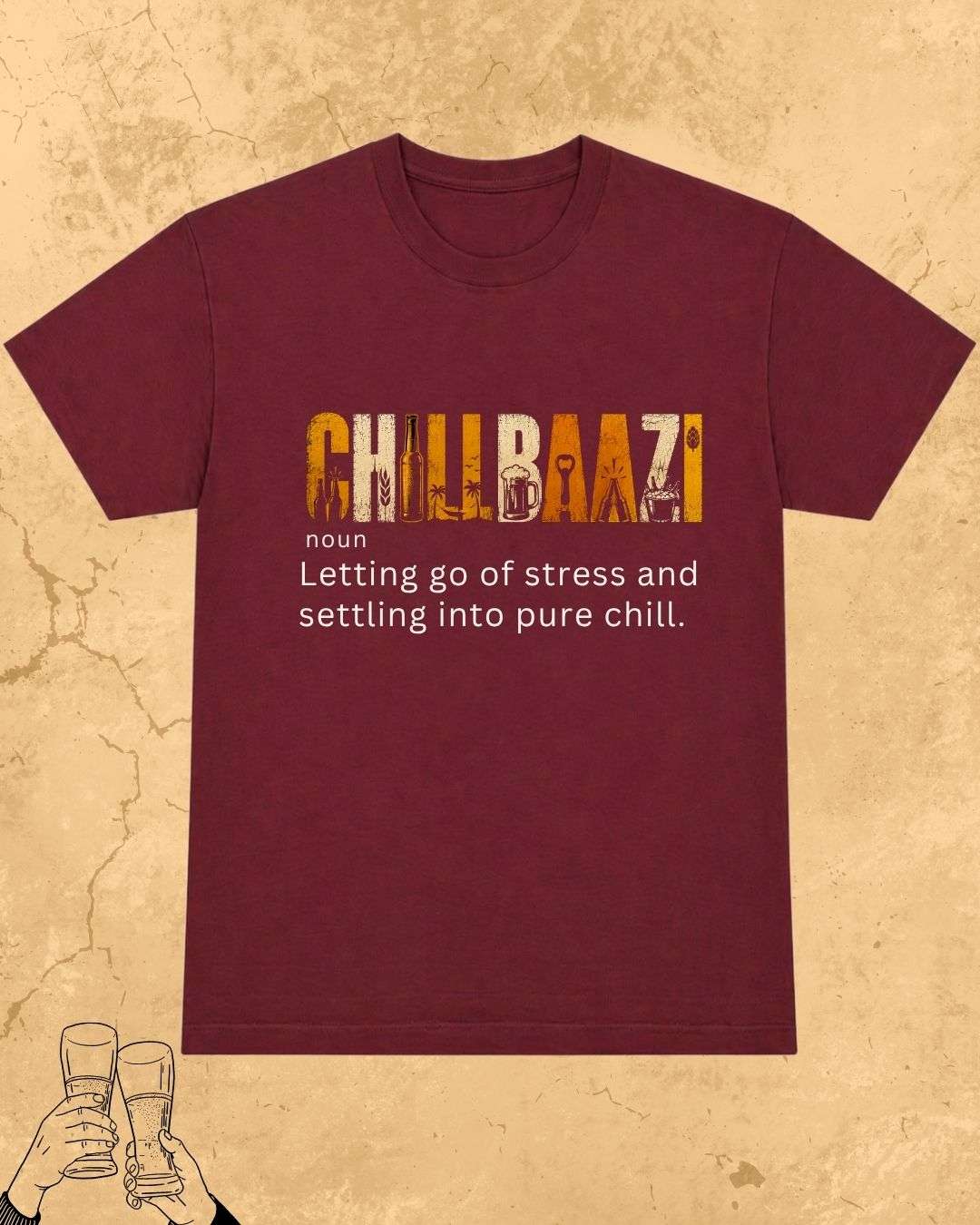 Hinglish Beer Dictionary Cotton Tshirt Billien LLC 