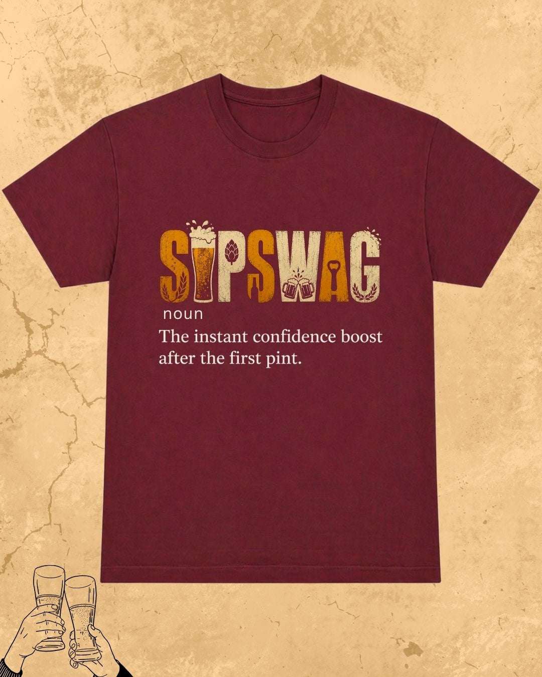 Hinglish Beer Dictionary Cotton Tshirt Billien LLC 