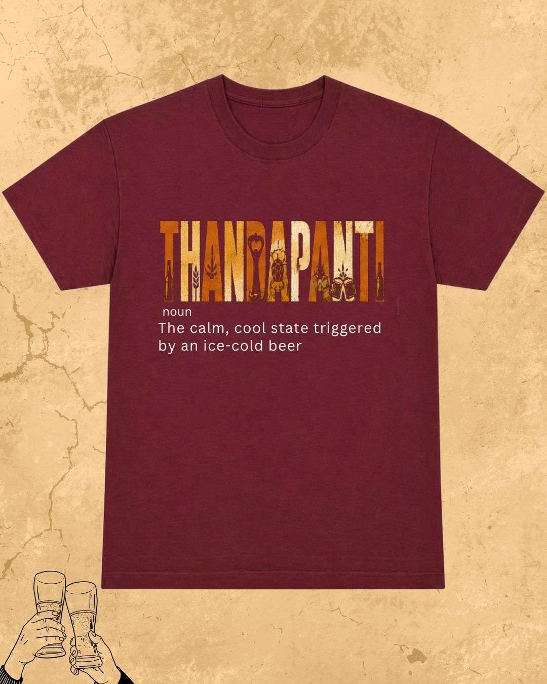 Hinglish Beer Dictionary Cotton Tshirt Billien LLC 