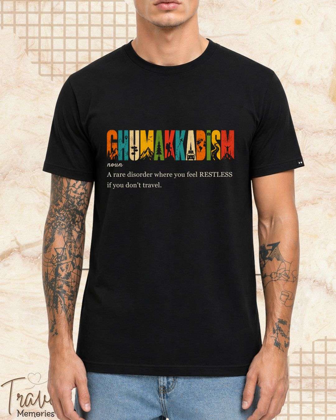 Hinglish Dictionary Travel Cotton Tshirt Swiftsoul 