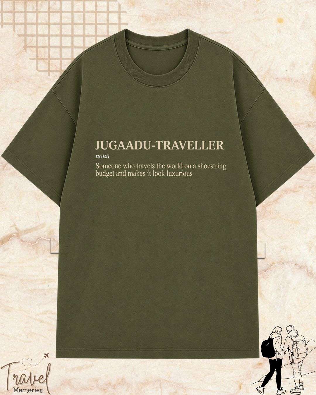 Hinglish Minimalist Dictionary Travel Cotton Tshirt Billien LLC 
