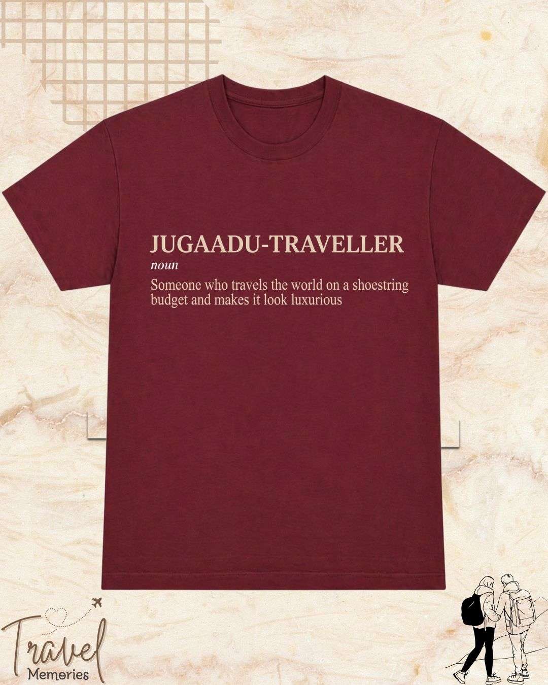 Hinglish Minimalist Dictionary Travel Cotton Tshirt Billien LLC 