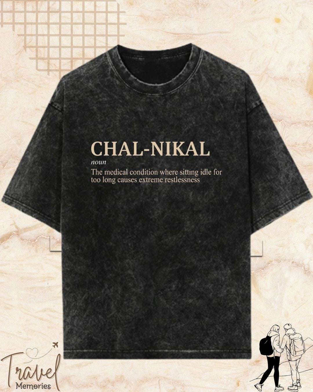 Hinglish Minimalist Dictionary Travel Cotton Tshirt Billien LLC 