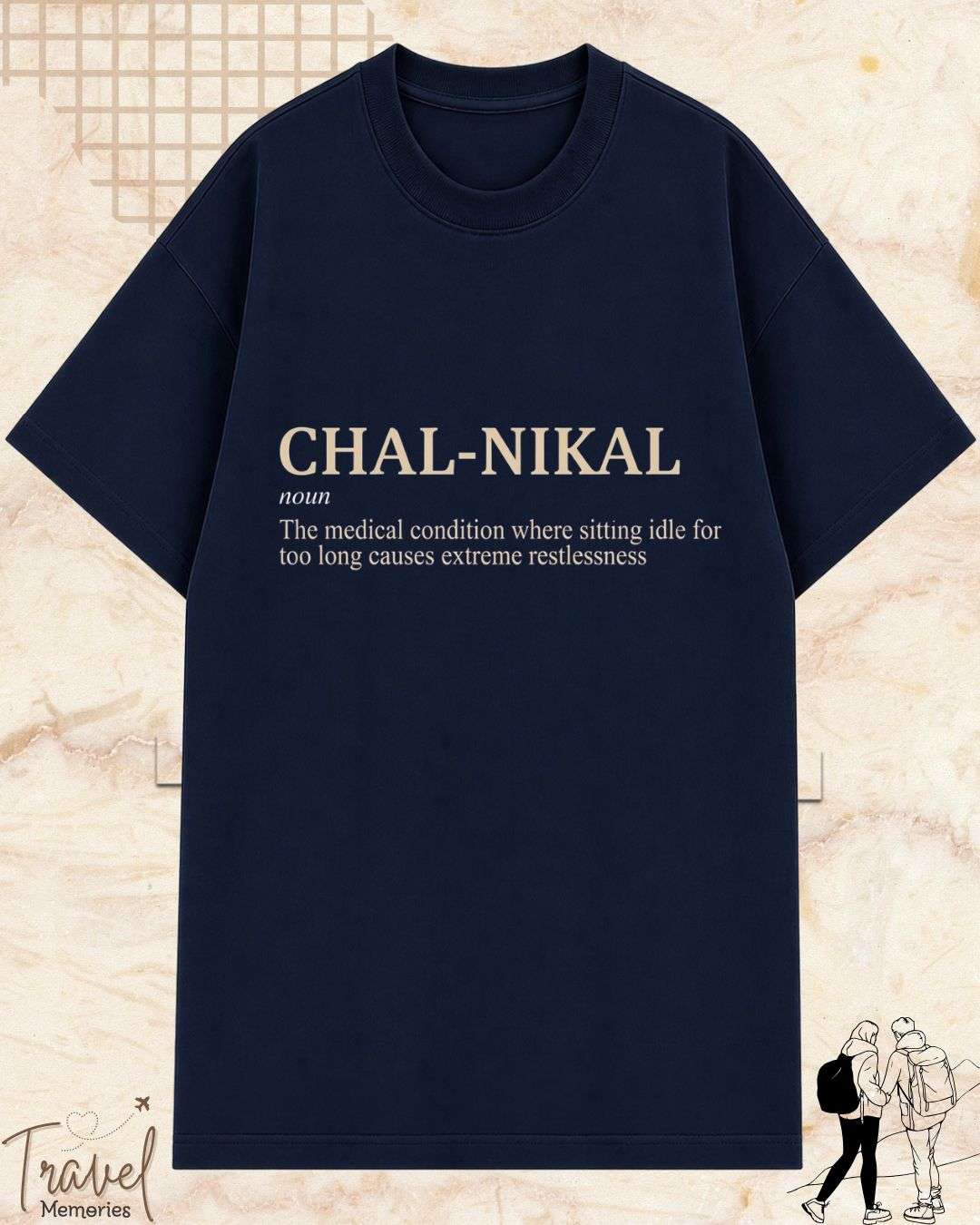 Hinglish Minimalist Dictionary Travel Cotton Tshirt Billien LLC 