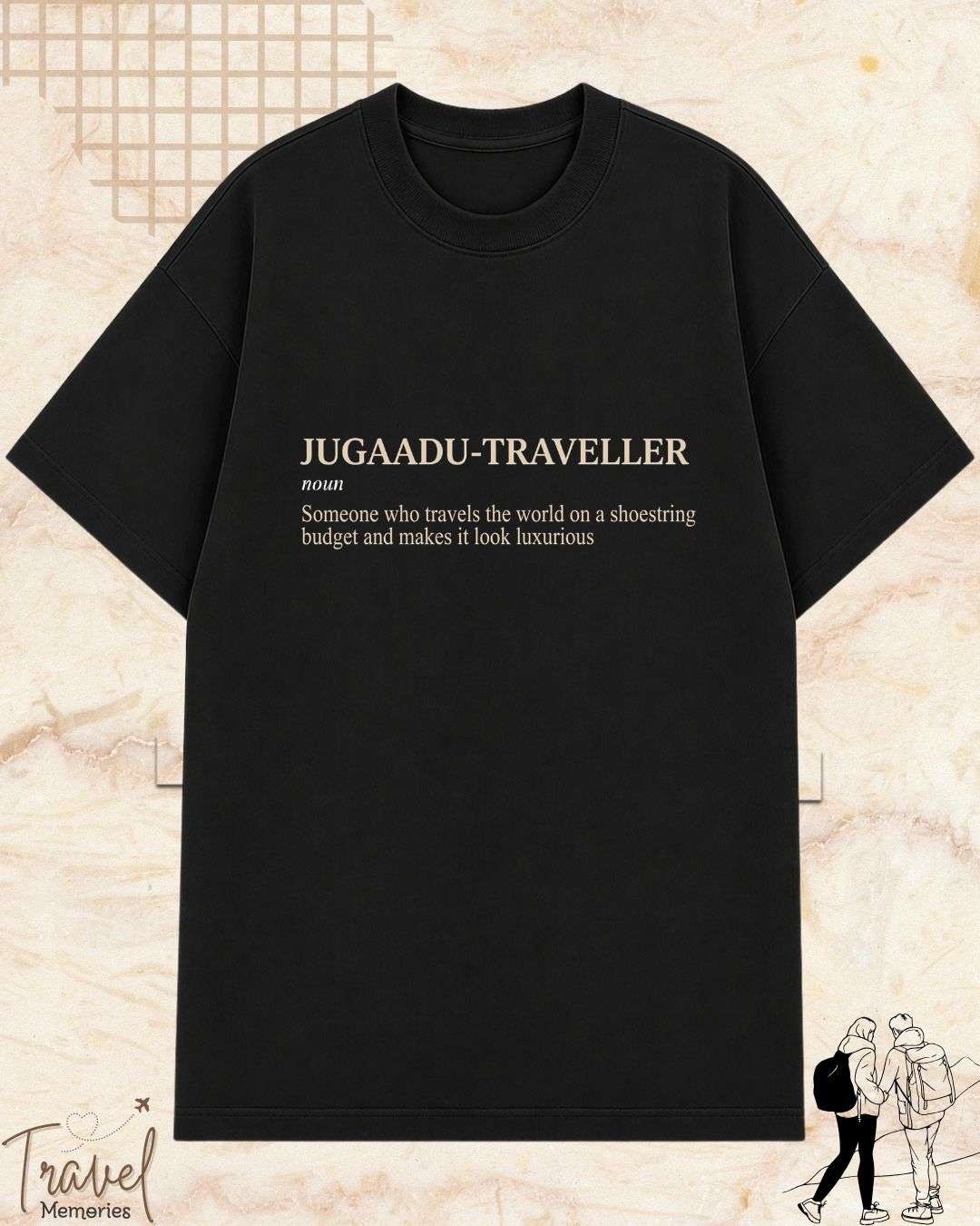 Hinglish Minimalist Dictionary Travel Cotton Tshirt Swiftsoul 