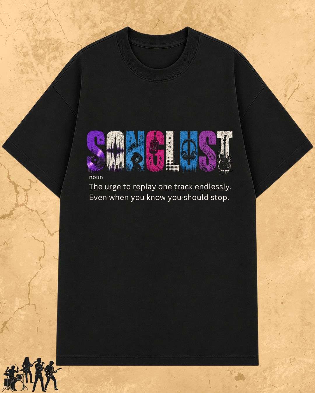Hinglish Music Dictionary Cotton Tshirt Billien LLC 
