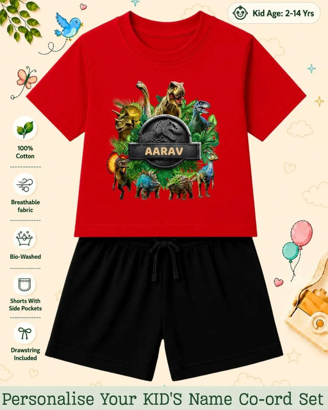 Hollywood Custom Kid Co-ord Set Swiftsoul