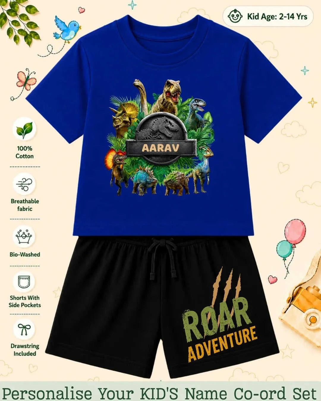 Hollywood Custom Kid's Co-ord Set Swiftsoul