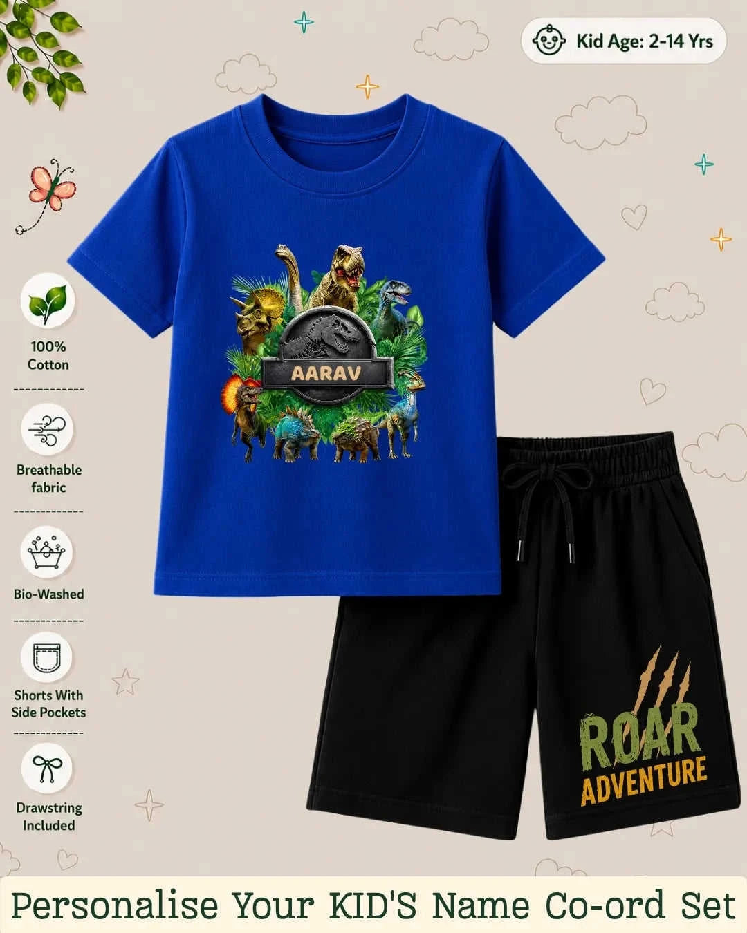 Hollywood Custom Kid's Co-ord Set Swiftsoul