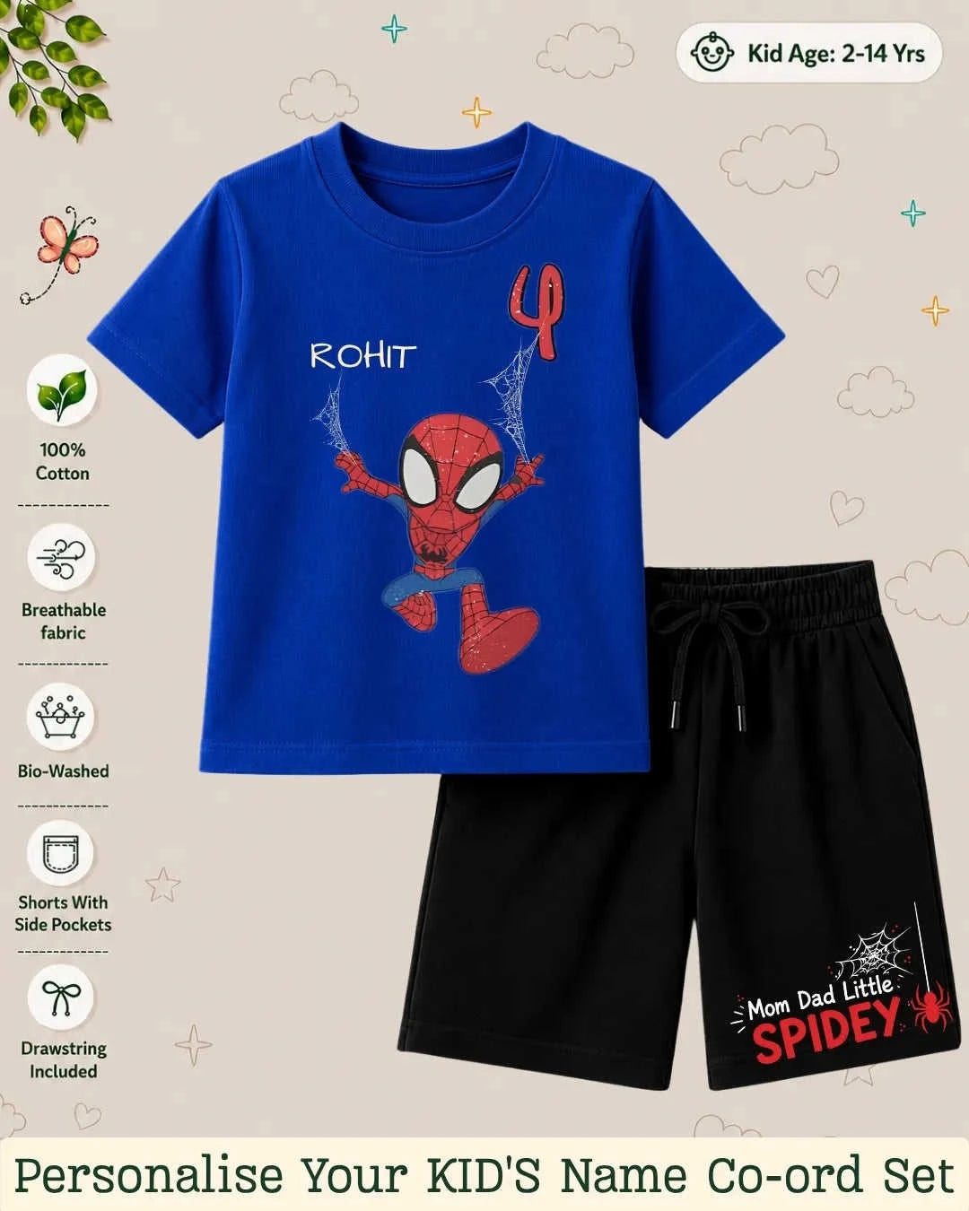 Hollywood Custom Kid's Co-ord Set Swiftsoul