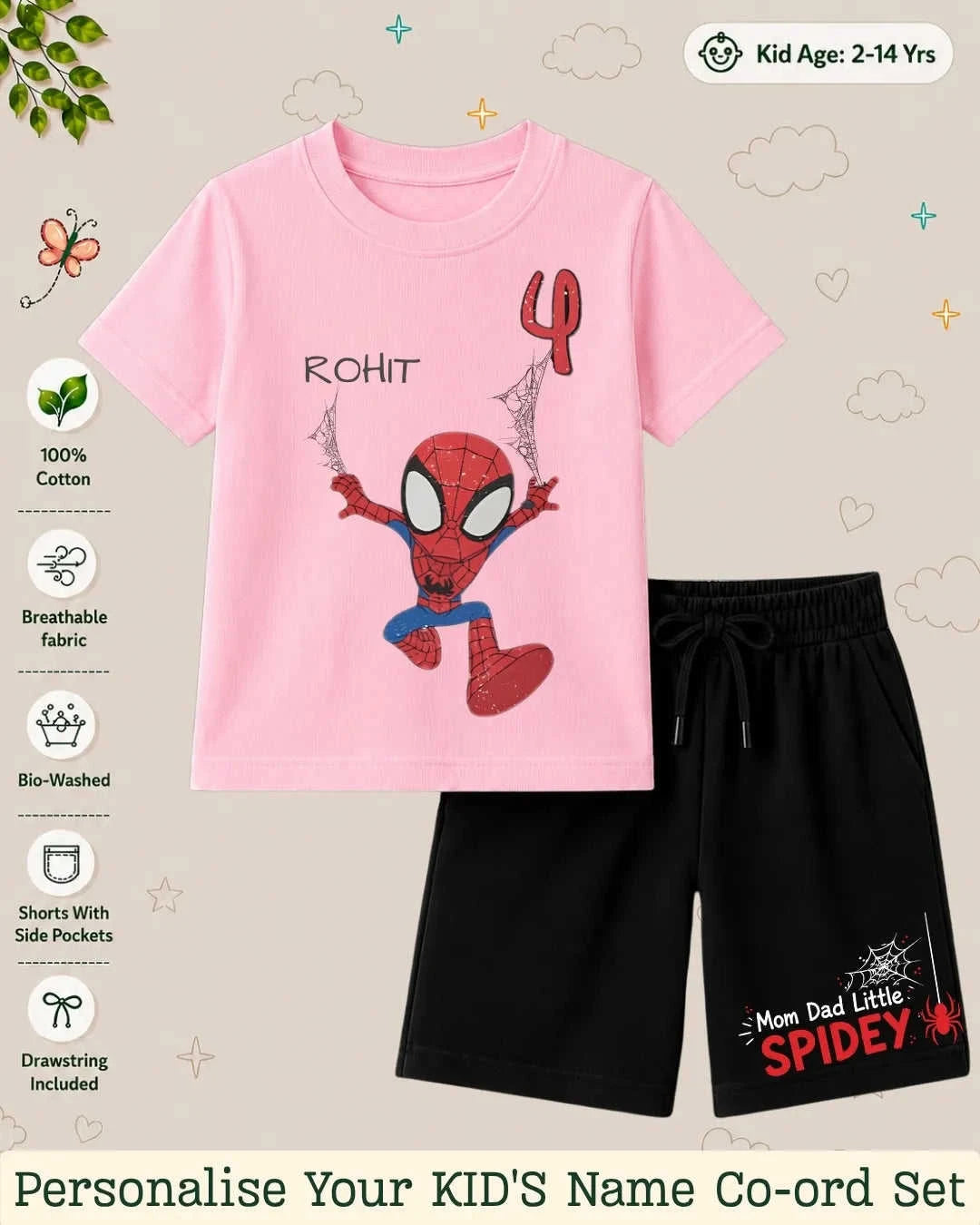 Hollywood Custom Kid's Co-ord Set Swiftsoul